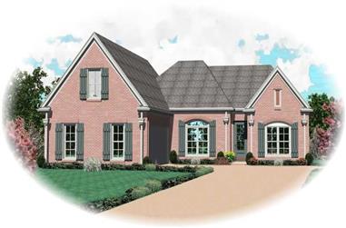 3-Bedroom, 2576 Sq Ft Country House Plan - 170-2059 - Front Exterior