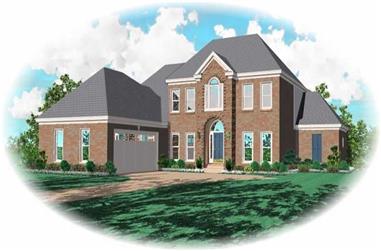 3-Bedroom, 2824 Sq Ft French House Plan - 170-2060 - Front Exterior