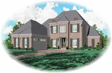 3-Bedroom, 2824 Sq Ft Country House Plan - 170-2061 - Front Exterior