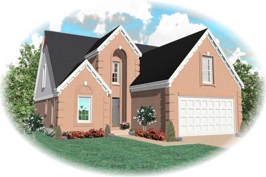 4-Bedroom, 2024 Sq Ft Traditional Home Plan - 170-2065 - Main Exterior