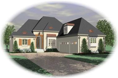 3-Bedroom, 3277 Sq Ft French House Plan - 170-2085 - Front Exterior