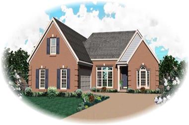 3-Bedroom, 2576 Sq Ft French House Plan - 170-2093 - Front Exterior