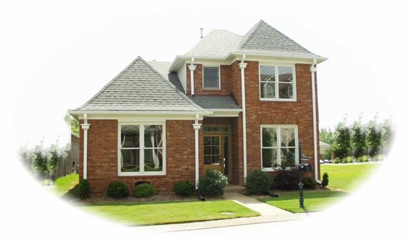 Front view of French home (ThePlanCollection: House Plan #170-2094)