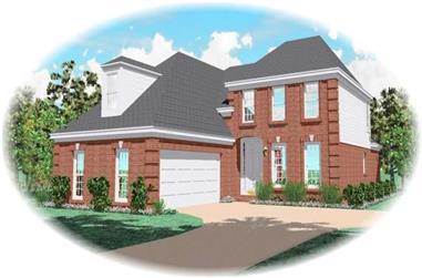 3-Bedroom, 2683 Sq Ft French House Plan - 170-2096 - Front Exterior