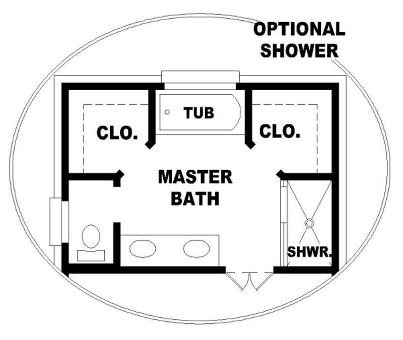 Master Bathroom: Shower of this 2-Bedroom, 1679 Sq Ft Plan - 170-2113