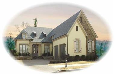 3-Bedroom, 2834 Sq Ft French House Plan - 170-2115 - Front Exterior