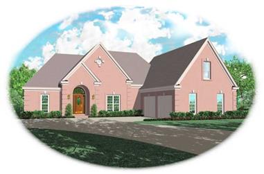 3-Bedroom, 2765 Sq Ft French House Plan - 170-2121 - Front Exterior