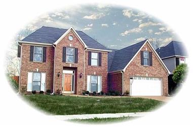 4-Bedroom, 3219 Sq Ft Traditional House Plan - 170-2122 - Front Exterior