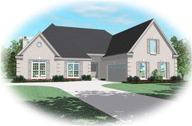 4-Bedroom, 3060 Sq Ft French House Plan - 170-2140 - Front Exterior