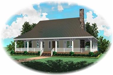 3-Bedroom, 2400 Sq Ft Country House Plan - 170-2152 - Front Exterior