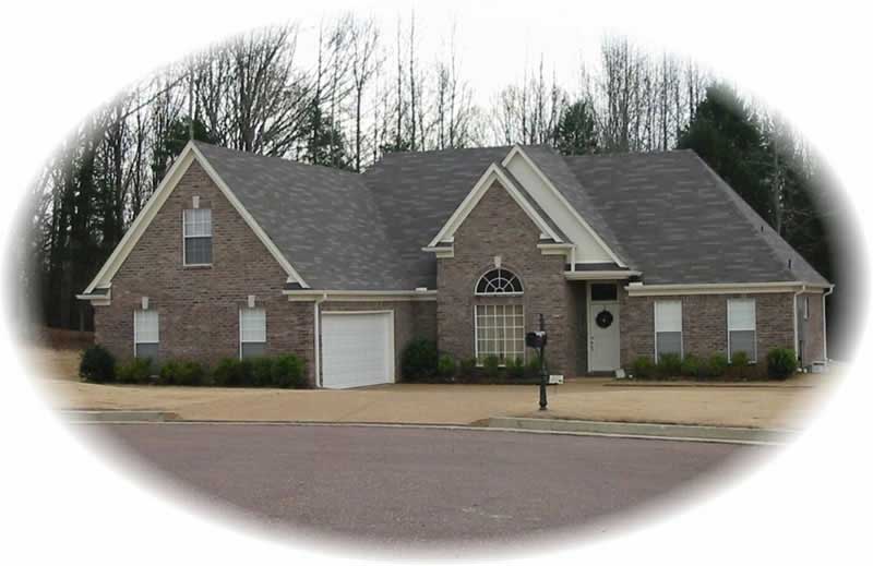 Front view of French home (ThePlanCollection: House Plan #170-2163)