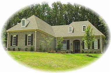 4-Bedroom, 3290 Sq Ft French House Plan - 170-2180 - Front Exterior