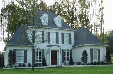 5-Bedroom, 5872 Sq Ft French Home Plan - 170-2193 - Main Exterior