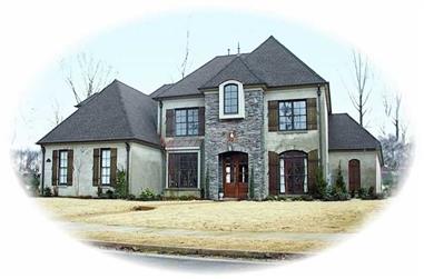 4-Bedroom, 3825 Sq Ft Country House Plan - 170-2194 - Front Exterior