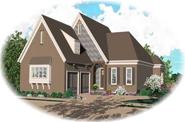 3-Bedroom, 2679 Sq Ft French House Plan - 170-2205 - Front Exterior