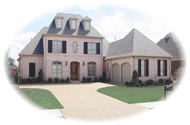 3-Bedroom, 3872 Sq Ft French House Plan - 170-2206 - Front Exterior