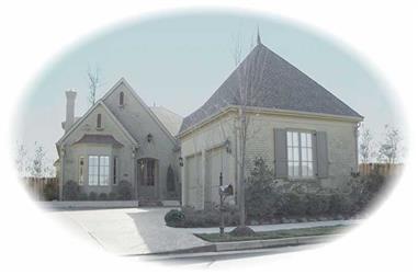 3-Bedroom, 3207 Sq Ft French House Plan - 170-2230 - Front Exterior