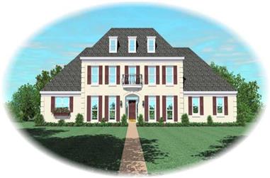 3-Bedroom, 3315 Sq Ft French House Plan - 170-2237 - Front Exterior
