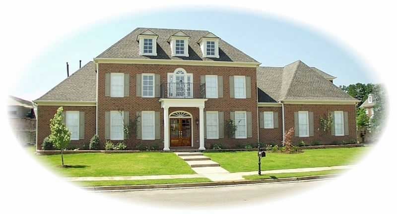 Front view of Luxury home (ThePlanCollection: House Plan #170-2238)