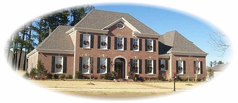 Front view of Luxury home (ThePlanCollection: House Plan #170-2239)