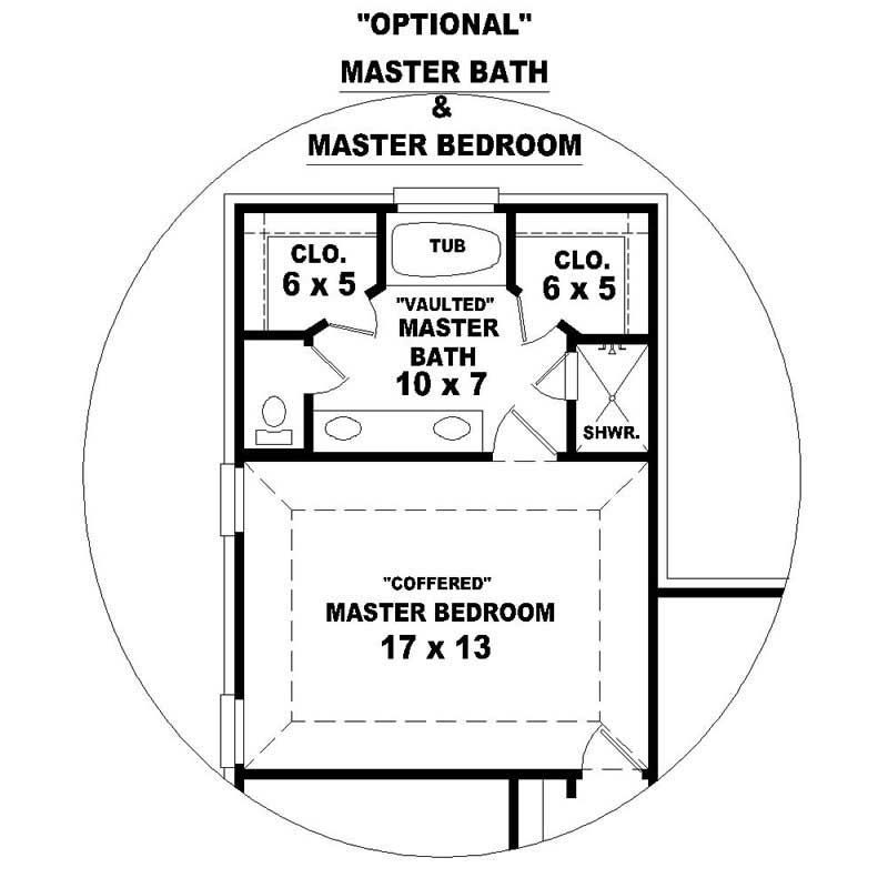 Master Bedroom of this 2-Bedroom, 1498 Sq Ft Plan - 170-2267