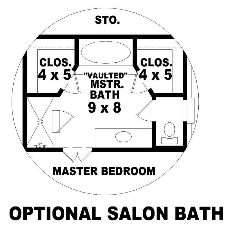 Master Bedroom of this 3-Bedroom, 1573 Sq Ft Plan - 170-2289