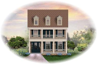 3-Bedroom, 2535 Sq Ft Traditional House Plan - 170-2418 - Front Exterior