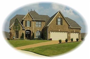 4-Bedroom, 3375 Sq Ft French House Plan - 170-2447 - Front Exterior