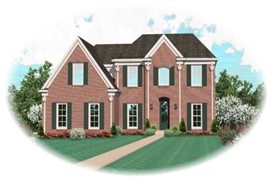 3-Bedroom, 2886 Sq Ft French House Plan - 170-2453 - Front Exterior