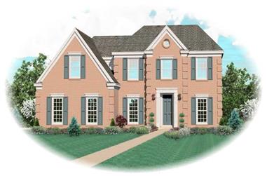 3-Bedroom, 2886 Sq Ft Traditional House Plan - 170-2455 - Front Exterior