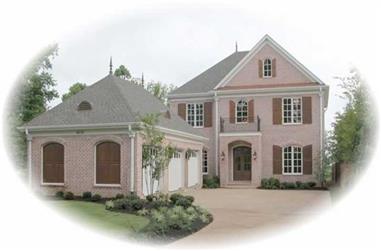 3-Bedroom, 4802 Sq Ft Country House Plan - 170-2456 - Front Exterior