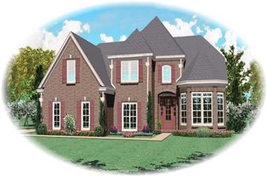 4-Bedroom, 2851 Sq Ft Country House Plan - 170-2457 - Front Exterior