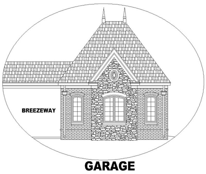 Garage of this 4-Bedroom, 4522 Sq Ft Plan - 170-2462