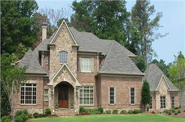 4-Bedroom, 4522 Sq Ft French House Plan - 170-2463 - Front Exterior