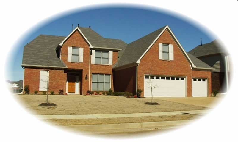 Front view of French home (ThePlanCollection: House Plan #170-2481)