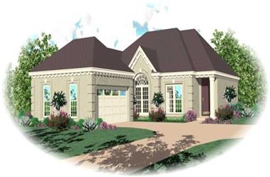 2-Bedroom, 1857 Sq Ft French House Plan - 170-2516 - Front Exterior