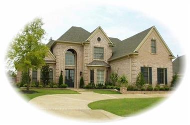 4-Bedroom, 4624 Sq Ft French House Plan - 170-2524 - Front Exterior