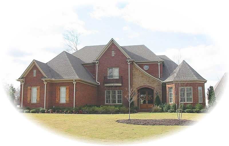 Front view of Country home (ThePlanCollection: House Plan #170-2588)