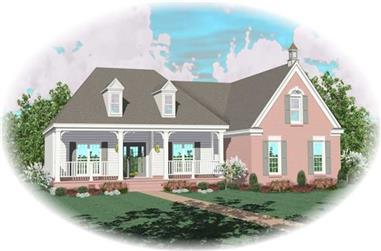 3-Bedroom, 2389 Sq Ft Country House Plan - 170-2667 - Front Exterior