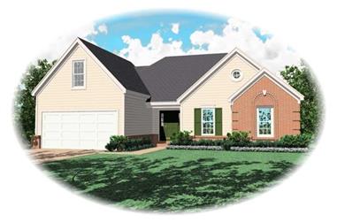 3-Bedroom, 1617 Sq Ft Small House Plans House Plan - 170-2676 - Front Exterior