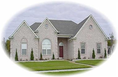 3-Bedroom, 2079 Sq Ft French House Plan - 170-2682 - Front Exterior