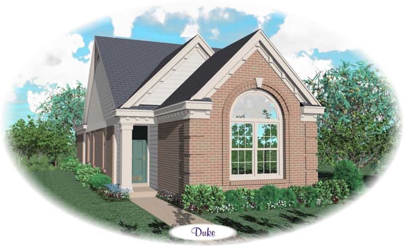 Front view of Small House Plans home (ThePlanCollection: House Plan #170-2692)