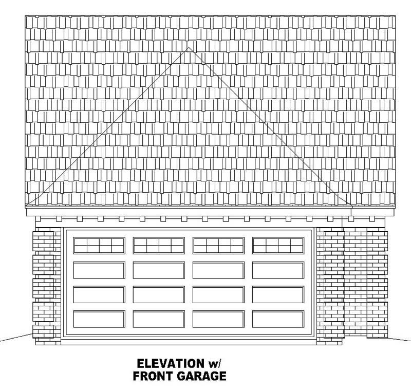 Home Plan Front Elevation of this 3-Bedroom,1290 Sq Ft Plan -170-2692