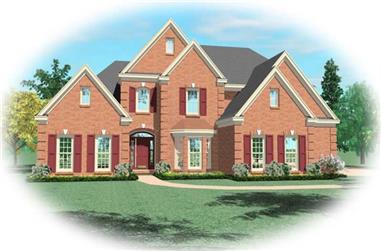 4-Bedroom, 2945 Sq Ft Traditional House Plan - 170-2696 - Front Exterior