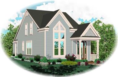 3-Bedroom, 1539 Sq Ft Country House Plan - 170-2700 - Front Exterior