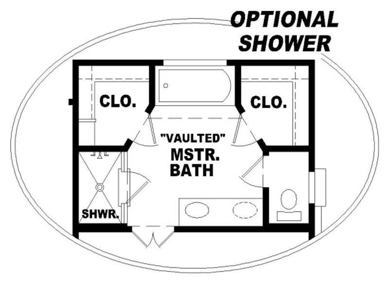 Master Bathroom of this 3-Bedroom, 1547 Sq Ft Plan - 170-2701