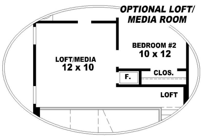 Floor Plan Third Story of Plan #170-2701