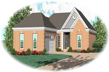2-Bedroom, 1448 Sq Ft French House Plan - 170-2710 - Front Exterior