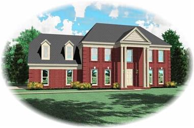 4-Bedroom, 2302 Sq Ft Colonial House Plan - 170-2733 - Front Exterior