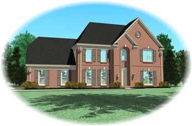 4-Bedroom, 2919 Sq Ft Traditional House Plan - 170-2734 - Front Exterior